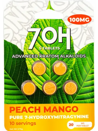 7OH 5ct Blister 10pk - PEACH MANGO