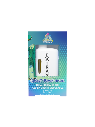 Delta Extrax 4.5g Disposable Ghost Train Haze (Sativa) - THC-A (6 pack box) 