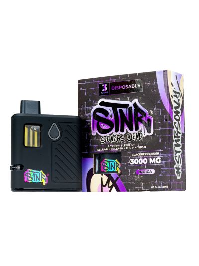 STNR Disposable 3 gram - Blackberry Kush - 6 pc display box