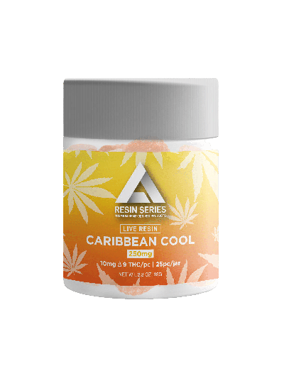 Extrax D9 Gummies - 25CT - 250mg - Caribbean Cool 6 Count Display Box