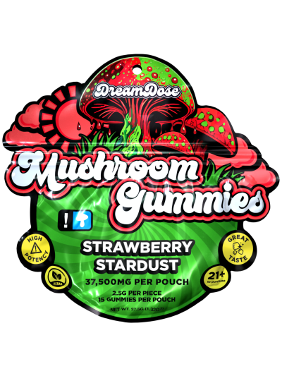Delta Extrax 37.5g Dream Dose Strawberry Stardust Mushroom Gummies
