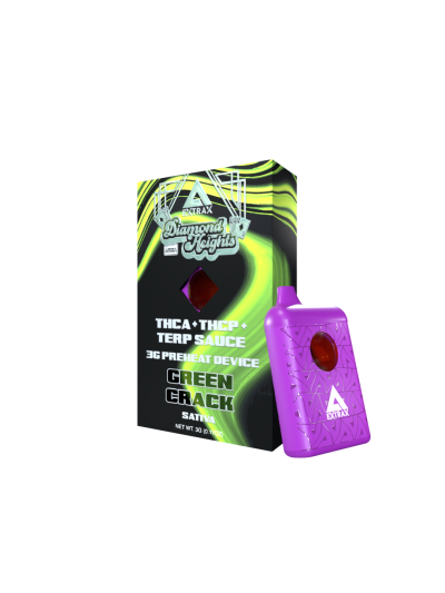 Delta Extrax 3g THCA Disposable - Green Crack (Sativa) (6 pc box)