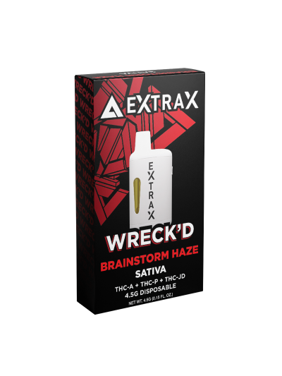 Delta Extrax 4.5g THC-A Disposable Brain Storm Haze (Sativa) 6 pc Display Box