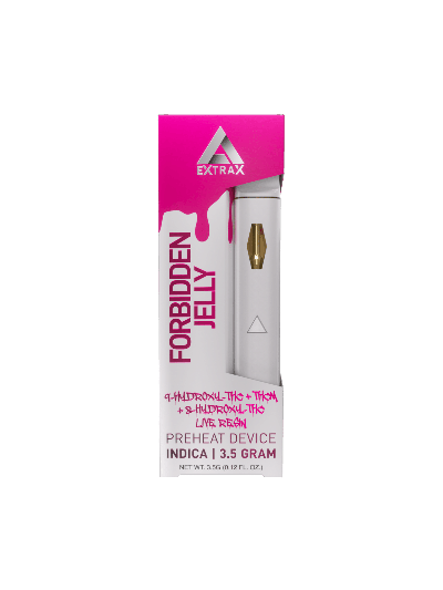 Extrax D8 Disposable - Forbidden Jelly - 3500mg (Indica) - 6 Count Display Box