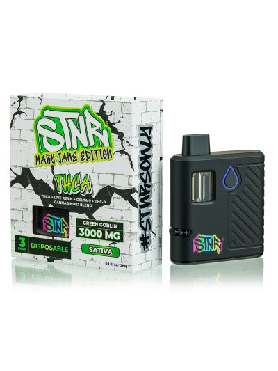 STNR Disposable 3 gram - THCA - Green Goblin (Sativa) - 6 CT Display Box