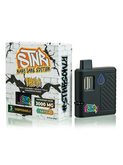 STNR Disposable 3 gram - THCA - Hawaiian Haze (Sativa) - 6 CT Display Box