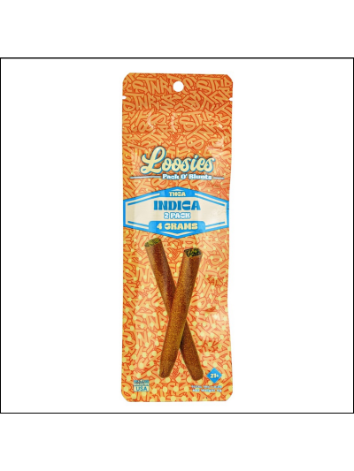 STNR - Loosies - Pack O' Blunts- (Indica) THCA Flower 2-pack 2g Each Pre-roll (10 count)