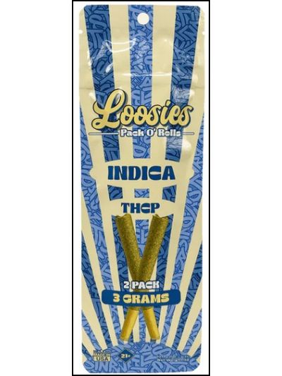 STNR - Loosies - Pack O' Rolls - (Indica) THCP Flower 2-pack 1.5g Each Pre-roll (10 count)
