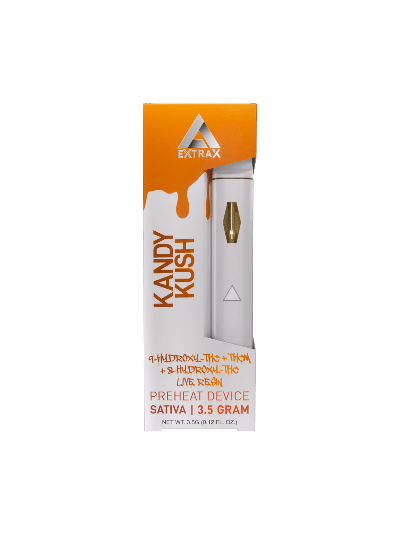 Extrax D8 Disposable - Kandy Kush 3500mg (Sativa) - 6 Count Display Box