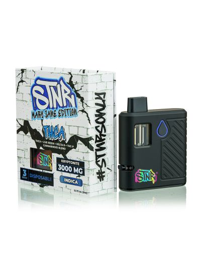 STNR Disposable 3 gram - THCA - Kryptonite (Indica) - 6 CT Display Box