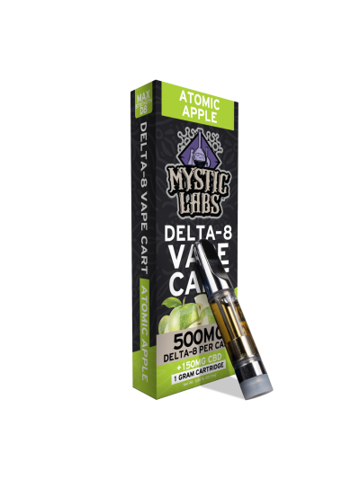 Mystic Labs D8 Carts - 500mg - Apple - 12 Count Display Box