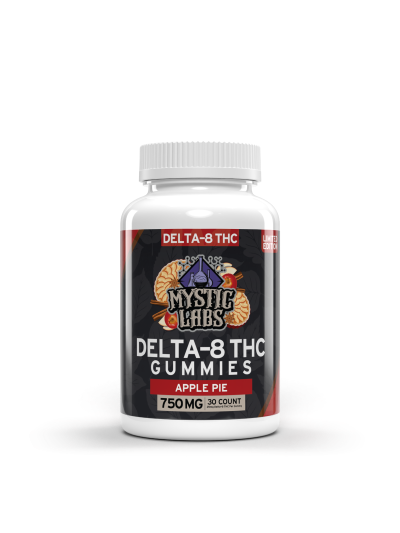 Mystic Labs Seasonal D8 Gummies - Apple Pie 750mg (6 pc per order)