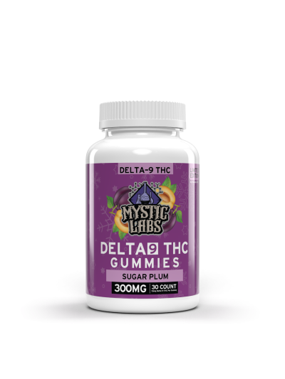 Mystic Labs Seasonal D9 Gummies - Sugar Plum 300mg (6 pc per order)