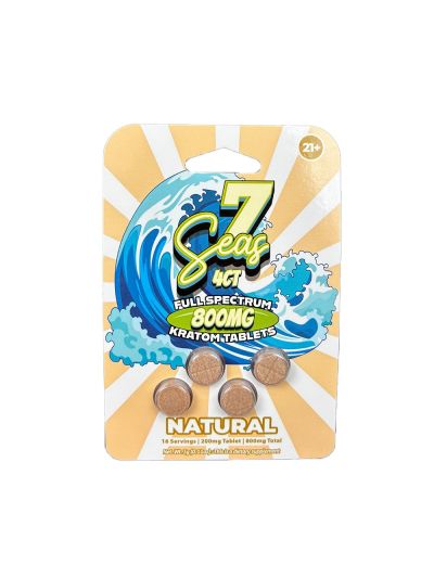 7Seas Full Spectrum Kratom - Natural - 800mg 
