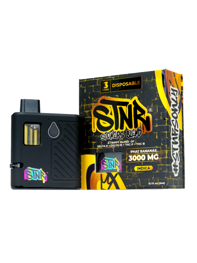 STNR 3 gram Disposable - Phat Bananas - 6 ct Display Box
