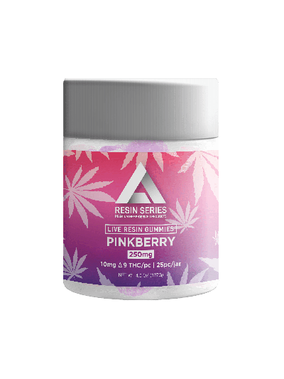 Extrax D9 Gummies - 25CT - 250mg - Pinkberry - 6 Count Display Box