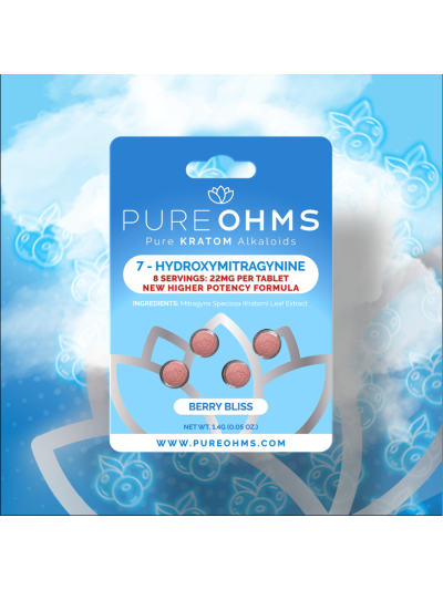 Pureohms 22mg 4ct - Berry Bliss - 10 pack display