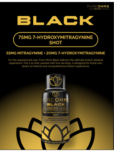 PureOhms Black Shots - 12ct display