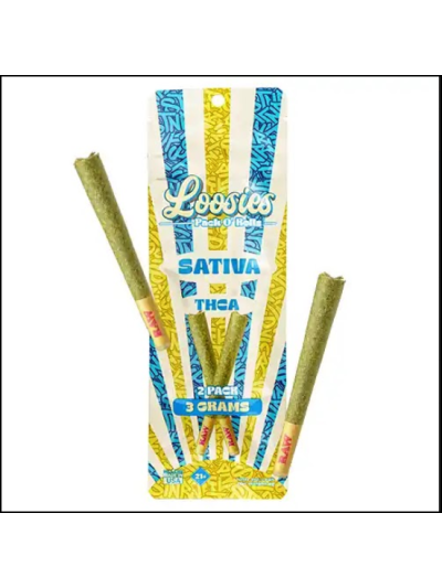 STNR - Loosies - Pack O' Rolls - Acapulco Gold (Sativia) THCA Flower 2-pack 1.5g Each Pre-roll (10 count)