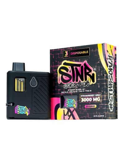 STNR 3 gram Disposable - Strawberry Melt - 6 pc Display Box