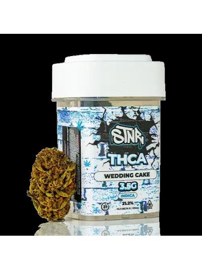 STNR 3.5g THCA Flower - WEDDING CAKE - INDICA (Tennessee, North Carolina and Missouri Stores Only) (6 jars per box)