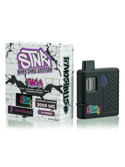 STNR Disposable 3 gram - THCA - Wedding Crasher  (Hybrid) - 6 CT Display Box